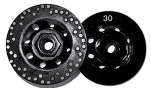 4-inch metal swirl cup wheel