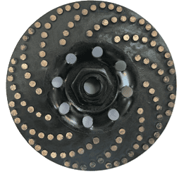 5-inch metal swirl cup wheel